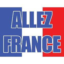 Funny Fashion Flag "Allez France", 70 x 100 cm