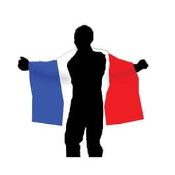 Funny Fashion Cape flag "France", 90 x 150 cm