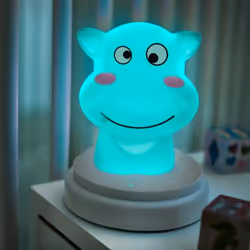 Alecto silly hippo baby night-light Freestanding Blue LED - Additional view 4
