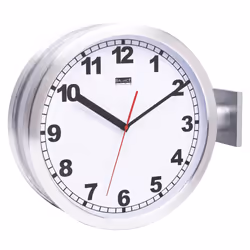 Balance HE-CLOCK-86, Wall, Quartz clock, Circle, Silver, White, 185 x 500 x 435 mm, 3.24 kg