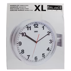 Balance HE-CLOCK-86 wall/table clock Quartz clock Circle Silver, White