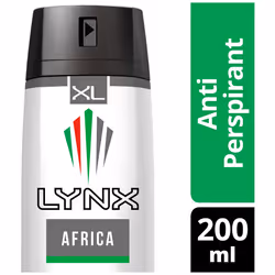 Lynx Dry Africa XL Anti-Perspirant Deodorant, 200 ml