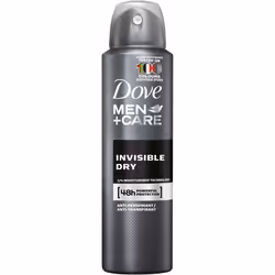 Dove Men+Care Invisible Dry, 150ml, Men, Antiperspirant, Spray deodorant, 150 ml, 48 h, Universal