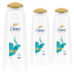 3x 400ml Dove Nutritive Daily Moisture 2 in 1 Shampoo & Conditioner