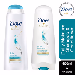 Dove Nourishing Daily moisture, Shampoo 400ml & Conditioner 350ml