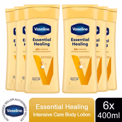 6pk Vaseline Intensive Care Essential Healing Body Lotion - 6 x 400ml Bottles - Additional view 9