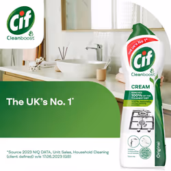 Cif Cleanboost Cream Original Multipurpose Cleaner 750ml, 2pk