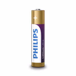Philips Lithium Ultra Battery FR03LB4A/10, Rechargeable battery, AAA, Lithium, 1.5 V, 4 pc(s), 15 year(s)