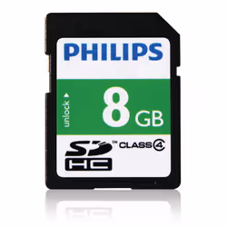 Philips SD cards FM08SD35B/10, 8 GB, SDHC, Class 4