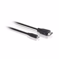 Philips HDMI cable SWV2462W/10, 1.5 m, HDMI Type A (Standard), HDMI Type D (Micro), Black