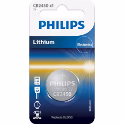 Philips Minicells Battery CR2450/10B, Single-use battery, CR2450, Lithium, 3 V, 1 pc(s), 600 mAh