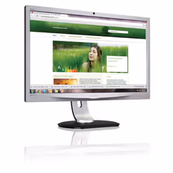 Philips Brilliance LCD monitor, LED backlight 241P4QRYES/00, 61 cm (24"), 1920 x 1080 pixels, Full HD, LCD, 12 ms, Black, Sil ...