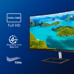Philips E Line 322E1C/00 LED display 80 cm (31.5") 1920 x 1080 pixels Full HD LCD Black - Additional view 5