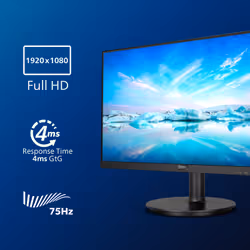Philips V Line 271V8LA/00 LED display 68.6 cm (27") 1920 x 1080 pixels Full HD Black - Additional view 4