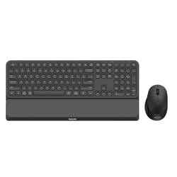 Philips 6000 series SPT6607B/16 keyboard Mouse included Universal RF Wireless + Bluetooth Black