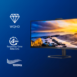 Philips 5000 series 34E1C5600HE/00 LED display 86.4 cm (34") 3440 x 1440 pixels 4K Ultra HD Black - Additional view 5