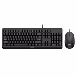 Philips 2000 series SPT6207BL/40 keyboard Mouse included Universal USB
