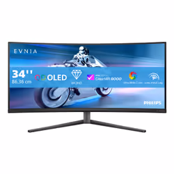 Philips Evnia 34M2C6500/00 computer monitor 86.4 cm (34") 3440 x 1440 pixels Wide Quad HD QD-OLED Grey - Additional view 8