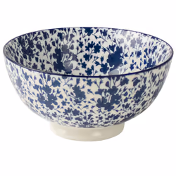 Gusta 2265400, Round, Porcelain, Blue, Grey, Personal, 1 person(s), 15.7 cm