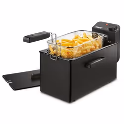 Princess 182727 Black Fryer, Deep fryer, 3 L, 190 °C, Single, Black, Rotary