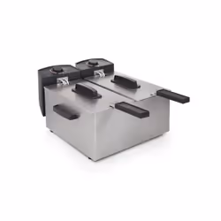 Princess 183123 Double Fryer, Deep fryer, 6 L, 190 °C, Double, Black, Stainless steel, Rotary
