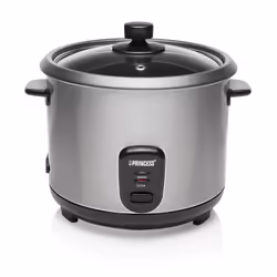 Princess 271950 Stainless Steel Rice Cooker, Black, Stainless steel, 1.8 L, Stainless steel, 700 W, 230 V, 280 mm