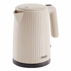 Princess 01.236048.01.001, 1.7 L, 2200 W, Black, White, Plastic, Water level indicator, Overheat protection