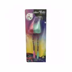 Dreamworks Trolls Gel Pen Colour Writing Kids School Stationary 2 Pack