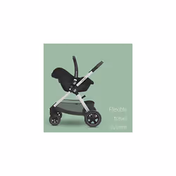 Maxi-Cosi CabrioFix i-Size, i-Size Baby Car Seat, Group 0+ Car Seat, from 40 up to 75 cm, 0-12 kg, Essential Black