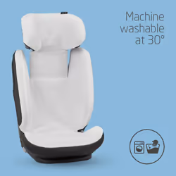 Organic Cotton Summer Cover for RodiFix S i-Size, Child Car Seat Cover, Breathable and Moisture-Absorbing Material, Machine Washable, Sustainable