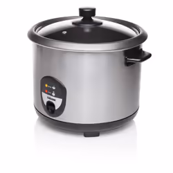 Tristar RK-6129 Rice cooker, Black, Stainless steel, 2.2 L, Stainless steel, 900 W, 220 - 240 V, 50 - 60 Hz