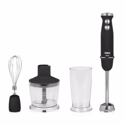 Princess 01.221220.01.001 Hand Blender Set, Immersion blender, 0.5 L, 800 W, Black, Stainless steel