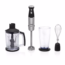 Princess 01.221221.01.001 Hand Blender Set, Immersion blender, 0.8 L, 1000 W, Black, Stainless steel