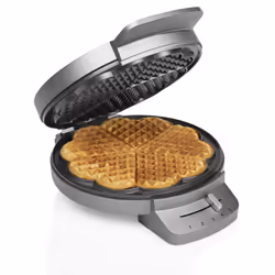 Princess 01.132380.01.001 Waffle Iron DeLuxe, 5 waffle(s), Heart (shape), Stainless steel, 20 cm, Plastic, 0.85 m