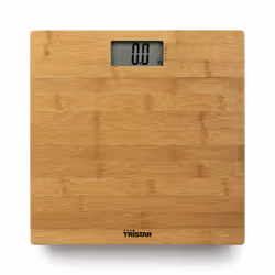 Tristar WG-2432 Personal scale, Electronic personal scale, 180 kg, 100 g, Bamboo, g, oz, kg, lb, Square