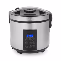 Tristar RK-6138 Digital Rice- and Steam Cooker, 1 basket(s), Grey, Freestanding, Buttons, Front, Stainless steel