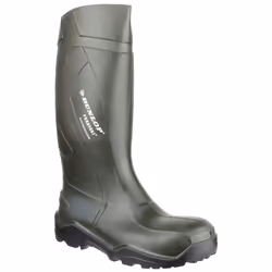 Dunlop C762933 Purofort+ Full Safety Standard Wellington Boxed / Womens Safety Boots - 39 EUR, Green