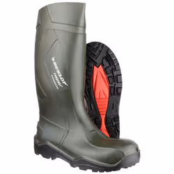 Dunlop C762933 Purofort+ Full Safety Standard Wellington Boxed / Womens Safety Boots - 39 EUR, Green - Additional view 5
