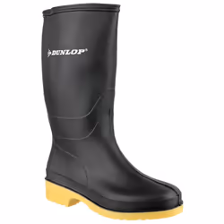 Dunlop: Black Dulls Wellington Boot (37)