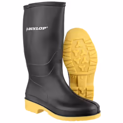 Dunlop: Black Dulls Wellington Boot (37)