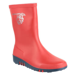 Dunlop Childrens Unisex Mini Elephant Wellington Boots - 20 EUR, Red/Blue