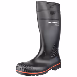 Dunlop Acifort Unisex Heavy Duty Full Safety Wellington Boots A442031 - 42 EUR, Black