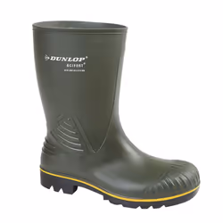 Dunlop Unisex Acifort HD Calf Agricultural Wellington Boots - 12 UK, Green