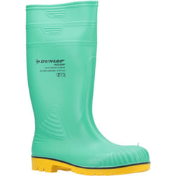 Dunlop: Green/Black/Yellow Acifort HazGuard Safety Wellington 12 - 12
