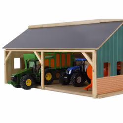 Kids Globe Farm Shed for Toy Tractors 1:50 Kids Childs Toy Figure Playset - Additional view 3