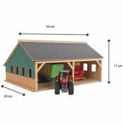 Kids Globe Farm Shed for Toy Tractors 1:50 Kids Childs Toy Figure Playset - Additional view 6