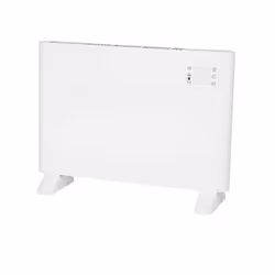 Eurom ALUTHERM 1000 WI-FI, Fan electric space heater, Aluminium, IP24, Indoor, Floor, Wall, White