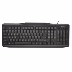 Trust ClassicLine UK, Full-size (100%), Wired, USB, QWERTY, Black