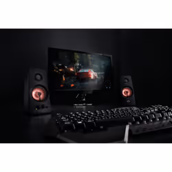 Trust 21202 loudspeaker Black, Red 18 W