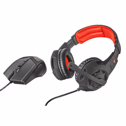 Trust GXT 784, Wired, Gaming, Headset, Black, Red